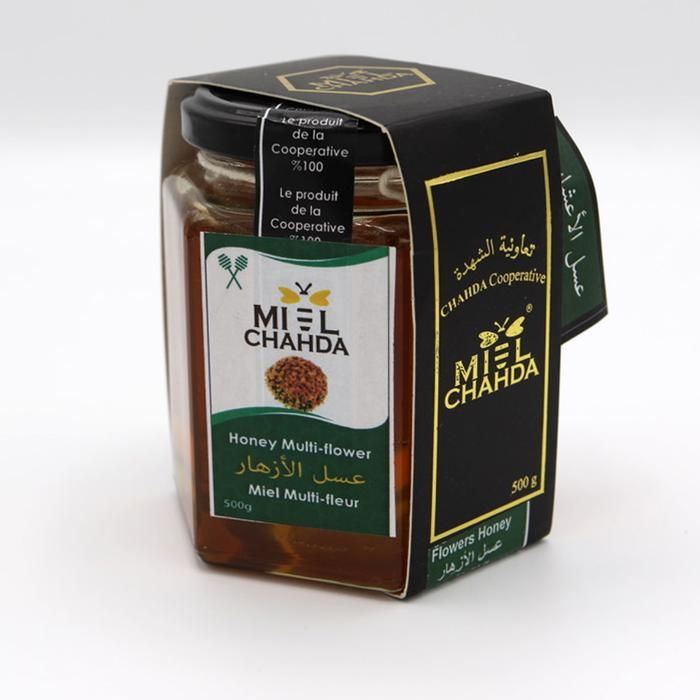 MIEL DE MULTIFLEUR CHAHDA 500G