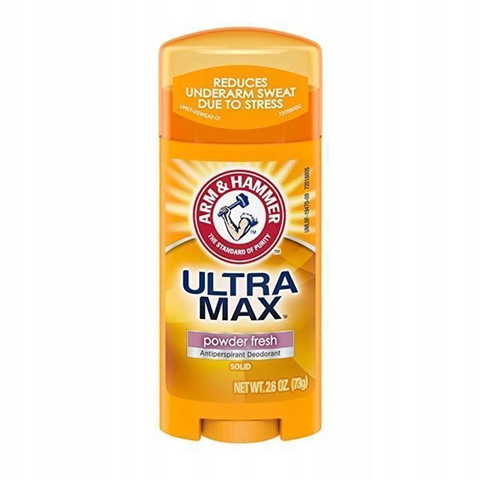 Arm & Hammer UltraMax, Déodorant antisudorifique solide, Poudre fraîche, (73 g) > Made in USA