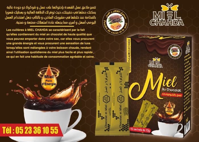 MIEL AU CHOCOLAT EN SACHET 10*15G