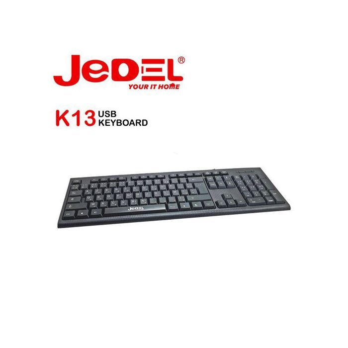 Clavier Bilingue Arabe-Français AZERTY USB K11 Mince Résistant aux Éclaboussures avec Stand