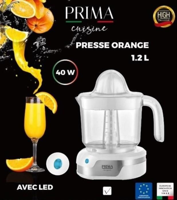 Presse orange plastique 1,2L