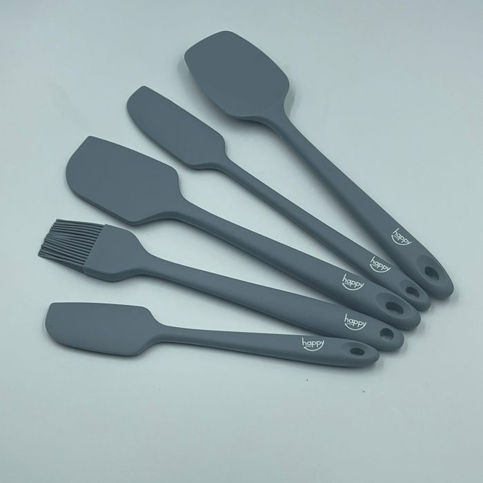 ENSEMBLE DE 5 SPATULES AVEC SUPPORT HAPPY PLAST
