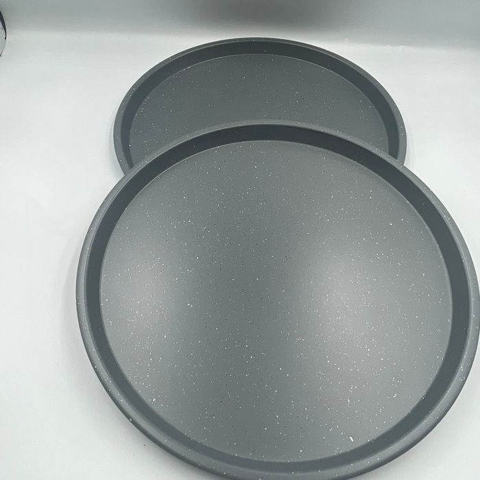 LOT DE 4 MOULE A PIZZA GRANIT AVEC GRILLE