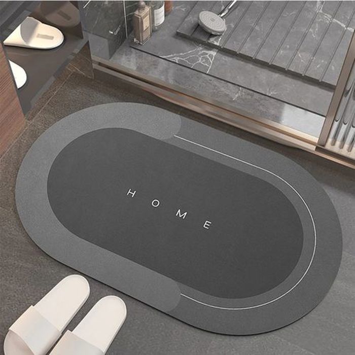 Tapis de bain antidérapant en diatomite absorbante Oval 40x60 cm