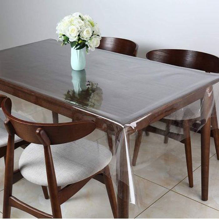 Nappe Transparente Ecologique 0.3 mm en PVC - 140 x 250 cm