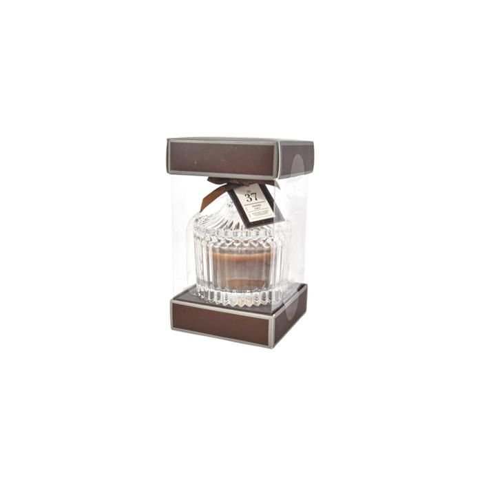 BOUGIE BONBONIERE EN VERRE 7,6X7,6X13 CM 40 G
