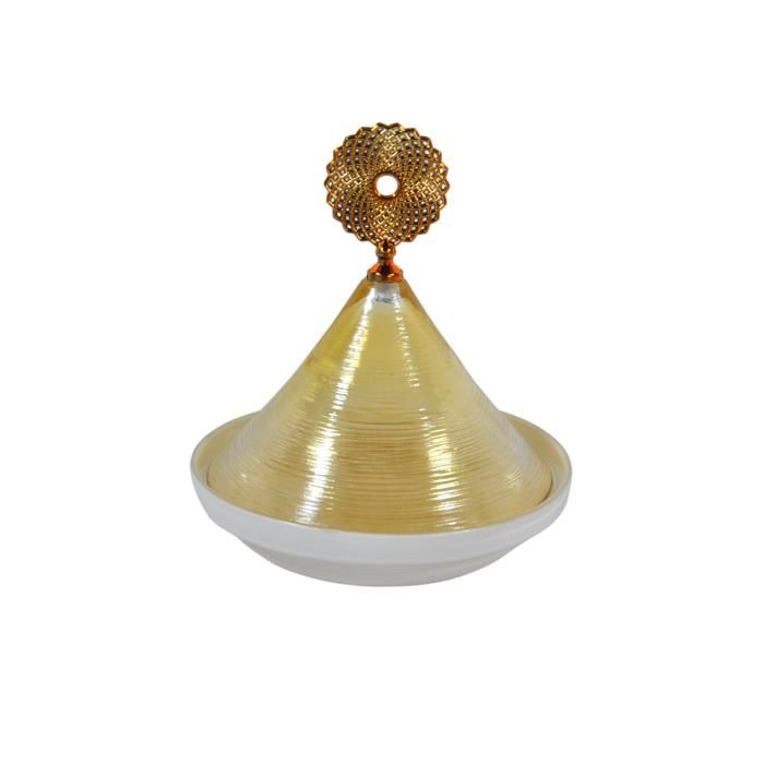 DOME TAJINE EN VERRE BEIGE