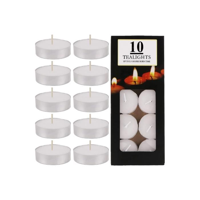 BOUGIES TEA LIGHT PRO 10 PCS 10G