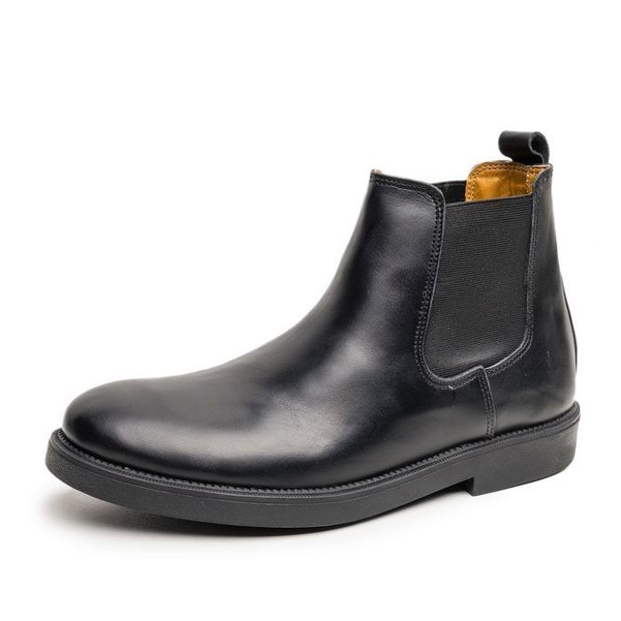 Bottine en cuir - Noir