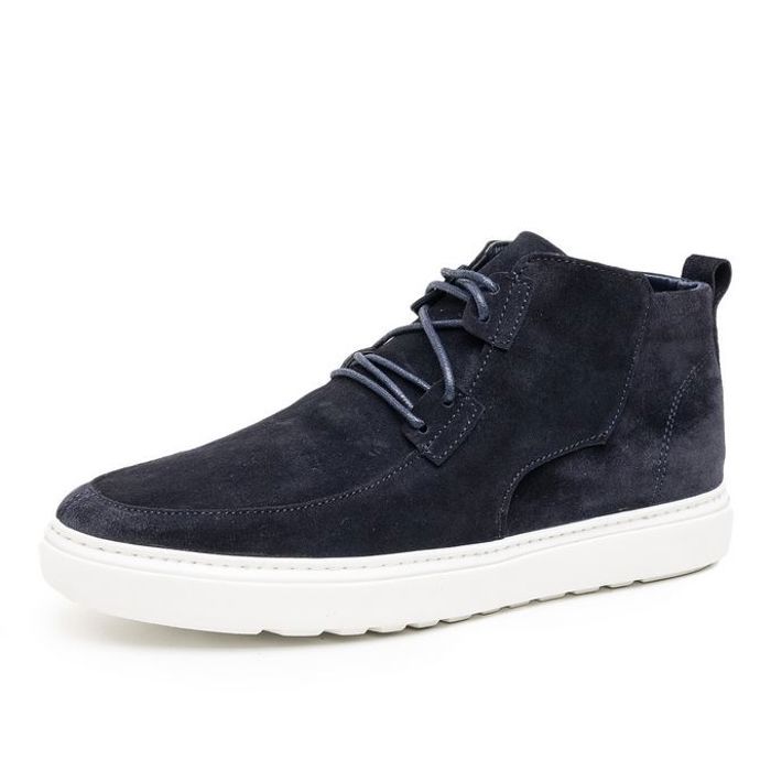 Basket montante en Cuir Daim - Bleu