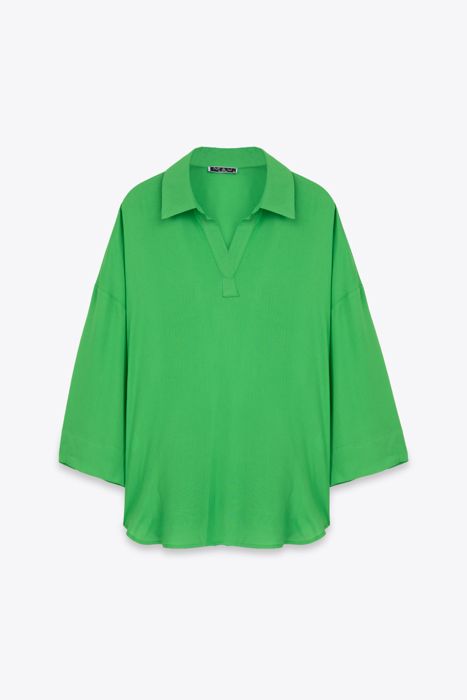 BLOUSE COL POLO