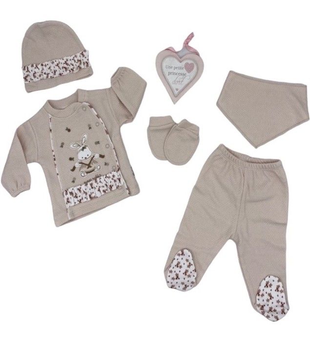 Pack naissance sweet rabbit 5 pcs coton