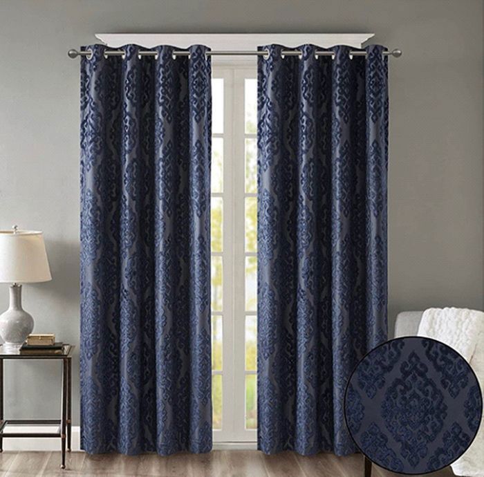 Lot de 2 rideaux extra larges pour cloison murale - Séparateurs de pièce - 127x213cm - BLEU