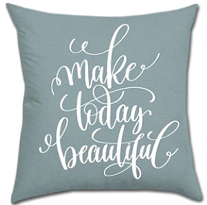 Coussin decoratif - 45X45cm - BLEU