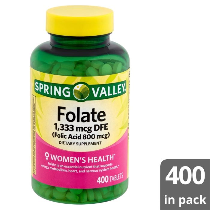 Folate, Santé des femmes, (1 333 mcg), 400 Tablets - Made in USA