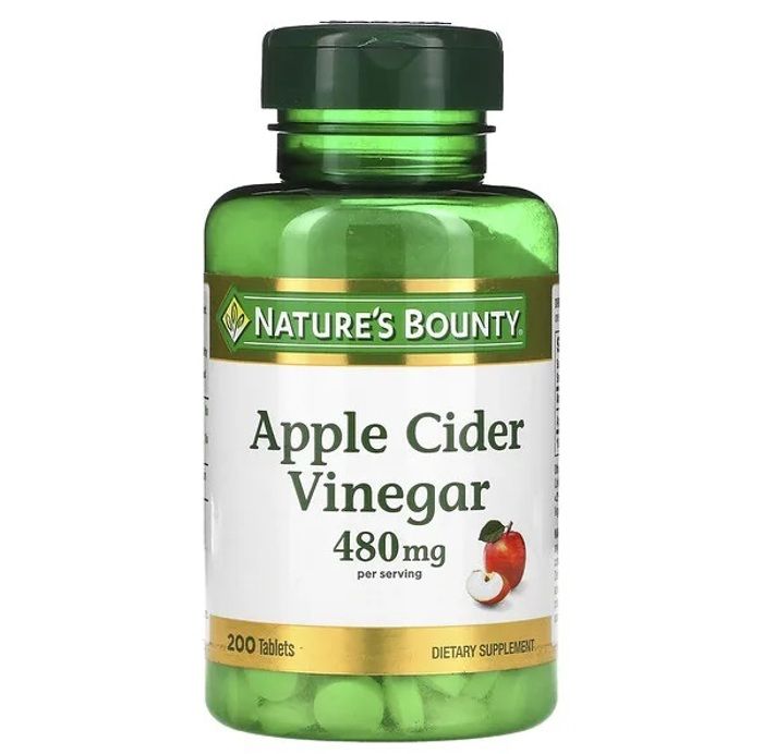 Vinaigre de cidre de pomme, 240 mg, 200 comprimés - Made in USA
