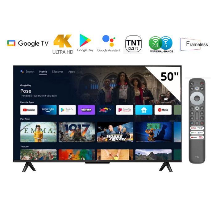 TV ROWA 50″ 4K GOOGLE TV 50U62