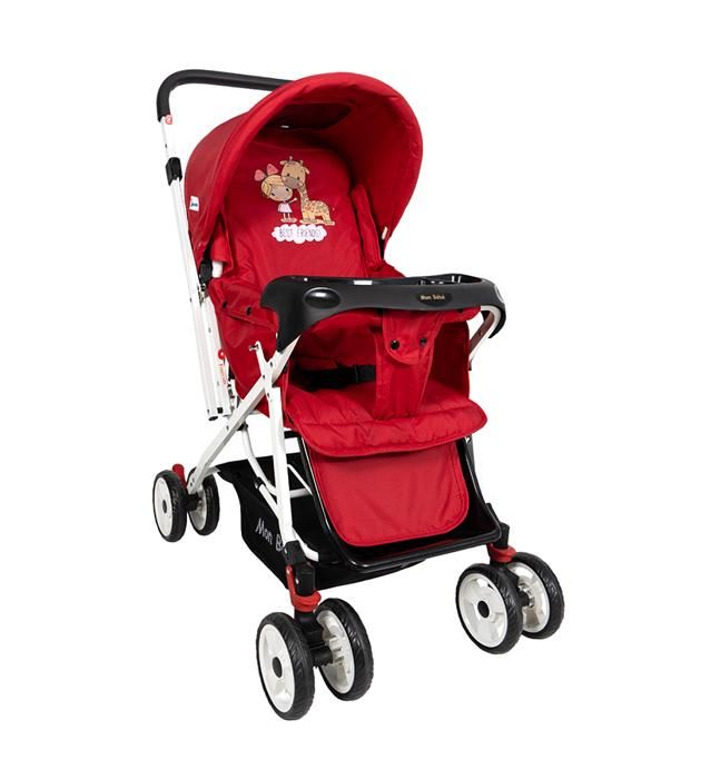 POUSSETTE RÉVERSIBLE ROUGE – MON BEBE
