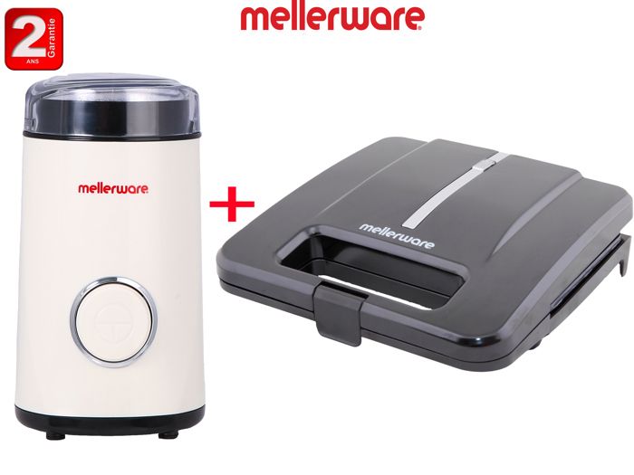 Panini grill multifonction appareil à sandwichs+ Moulin MCG-151 pour Grains de Café,Noix,Épices-2ans de garantie