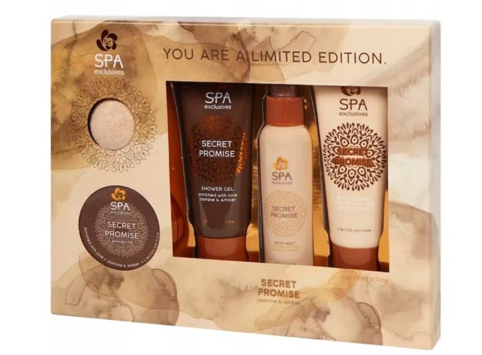 Coffret Spa, Secret Promise - Jasmine & Amber - 5 Pieces