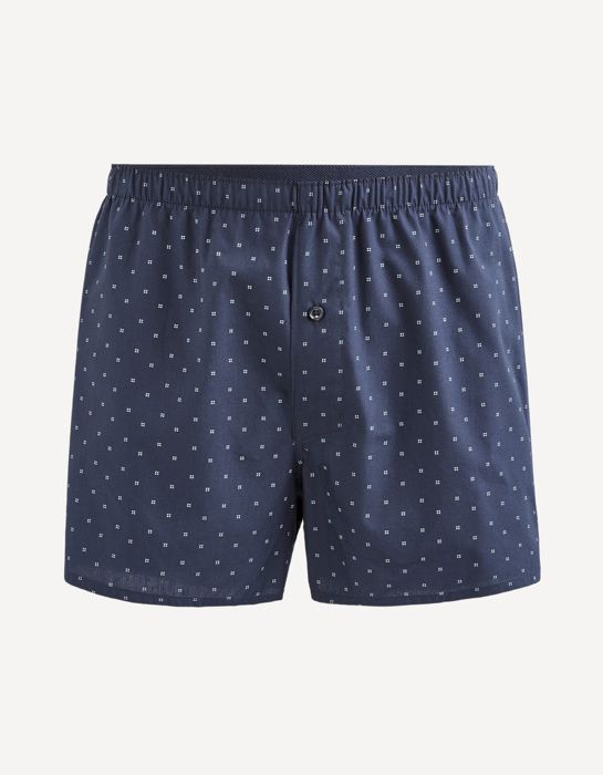 Caleçon popeline 100% coton micro motif