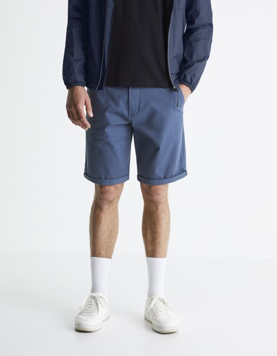 Bermuda poches chino en coton stretch