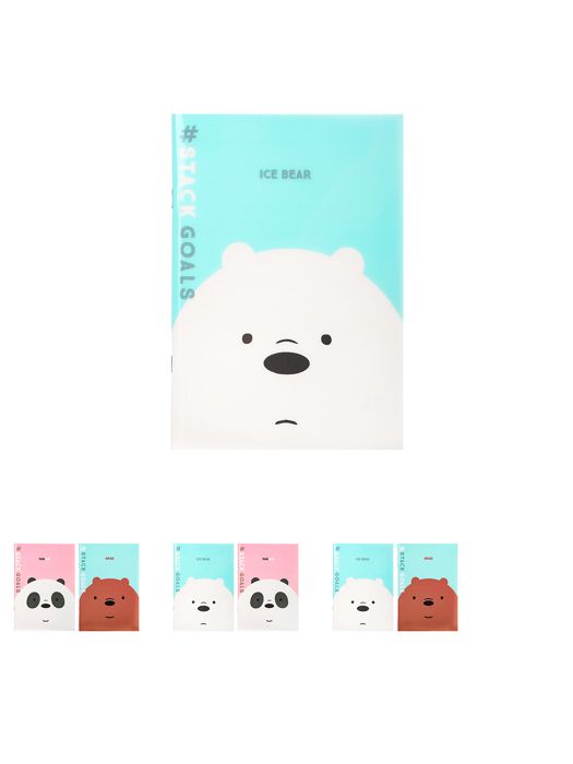 We Bare Bears  Carnet de notes 40 pages (lot de 2)