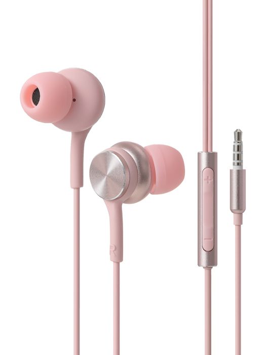 Écouteurs intra-auriculaires en métal HIFI modèle: 8474 (rose)