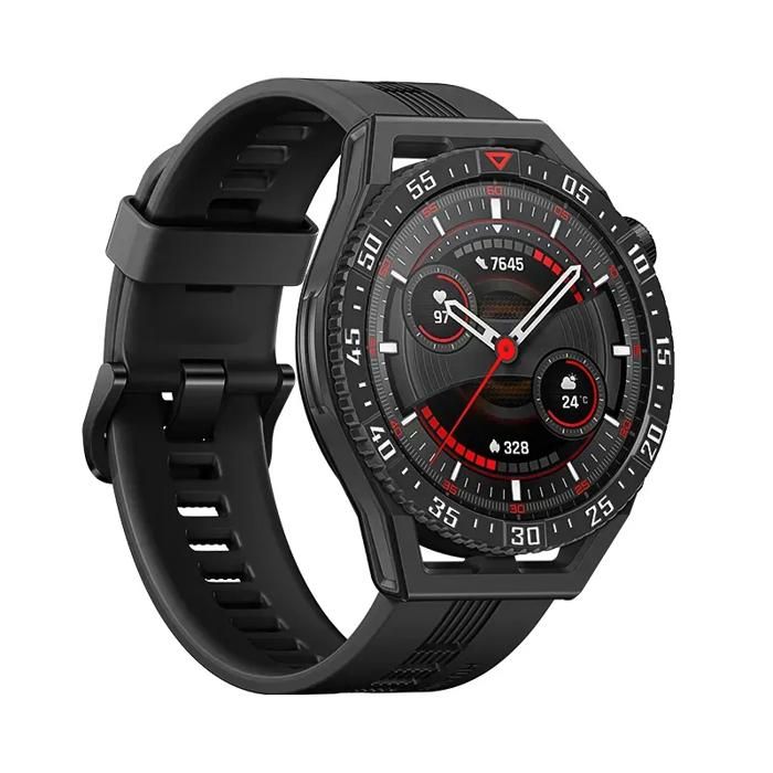 HUAWEI WATCH GT 3 SE Black Durable Polymer Fiber Watch Case Black TPU Strap