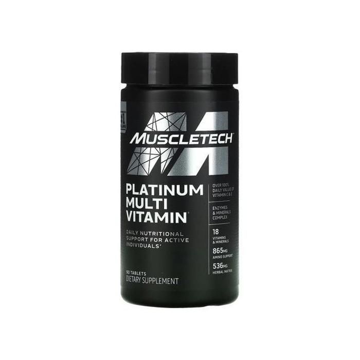 Muscletech Multivitamines Platine, Platinum Multi Vitamin, 90 Comprimés