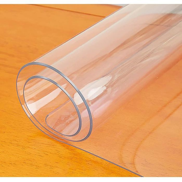 Nappe Transparente Ecologique 2 mm en PVC - 140 x 150 cm