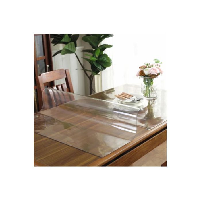 Nappe Transparente Ecologique 1 mm en PVC - 140 x 100 cm