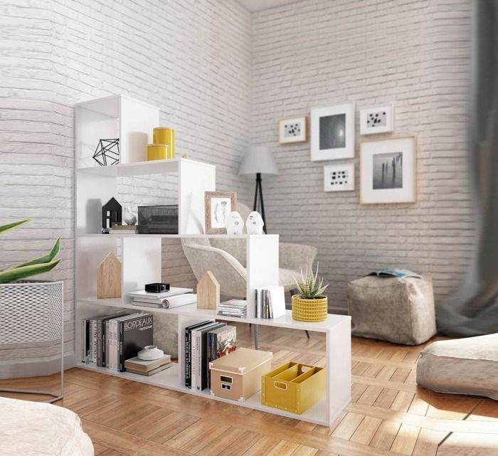 ETAGERE ESCALIER 100X22X120 CL BLANC