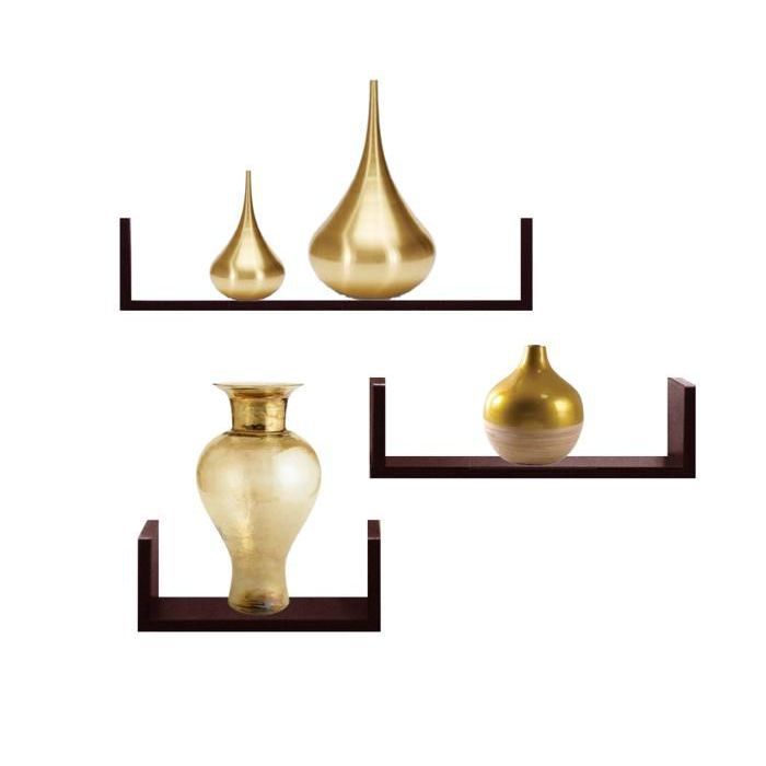 ETAGERE TRIO CL WENGE 50/40/30 CM