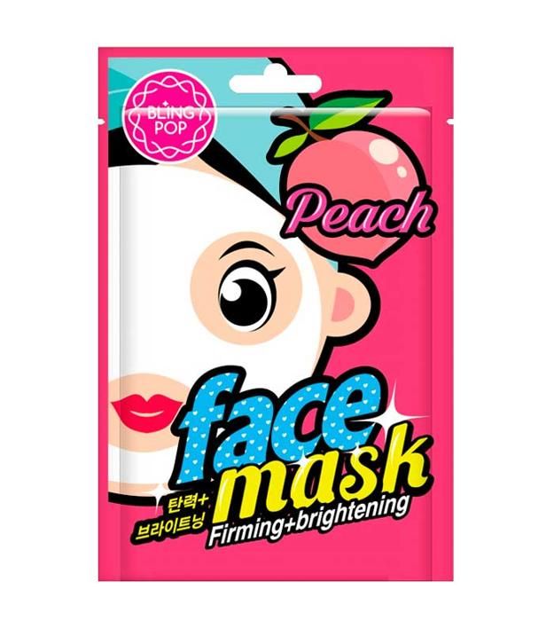 Bling Pop - Masque facial Raffermissant et éclairant à la Pêche