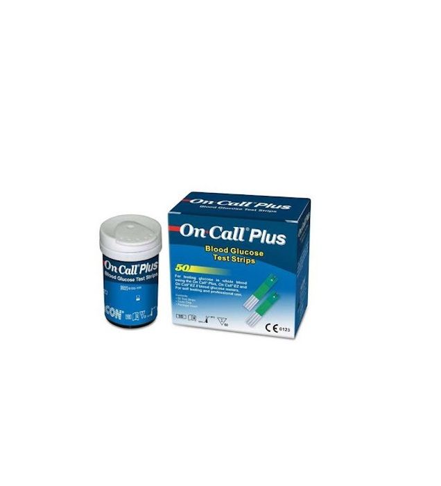 On Call Plus – Bandelettes de Test Glycémie – Boîte de 50