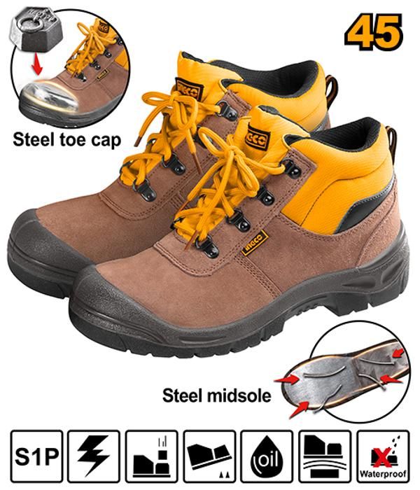 Chaussures de sécurité S1P - Non spécifié - Jaune - Embout acier - Semelle PU double densité - Mixte