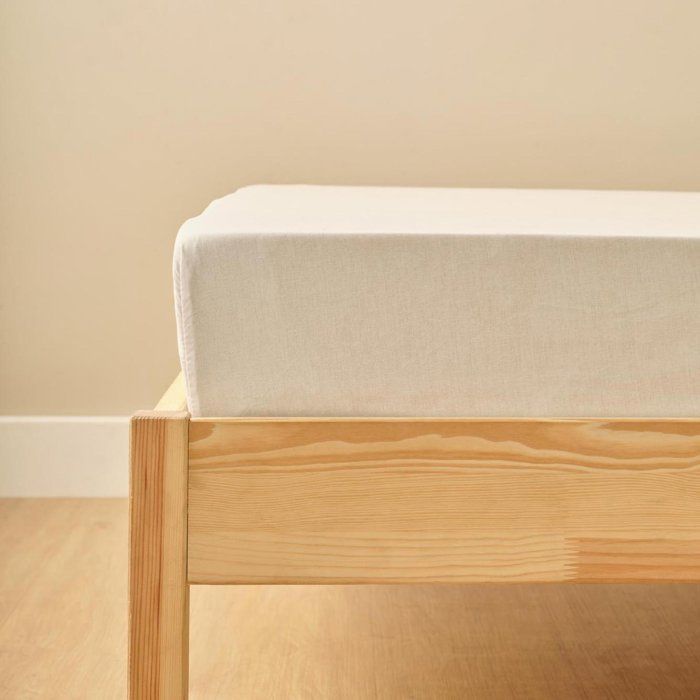 Drap de lit double Ranforce 100% coton blanc (240x260 cm)