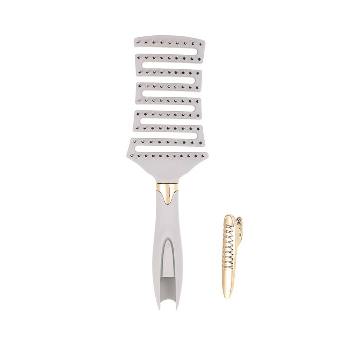 Brosse à cheveux ventilée avec clip
