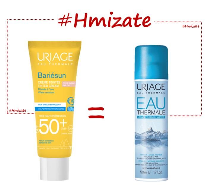 Uriage bariesun Duo pack " ecran teinte claire+Eau thermale 50ml"