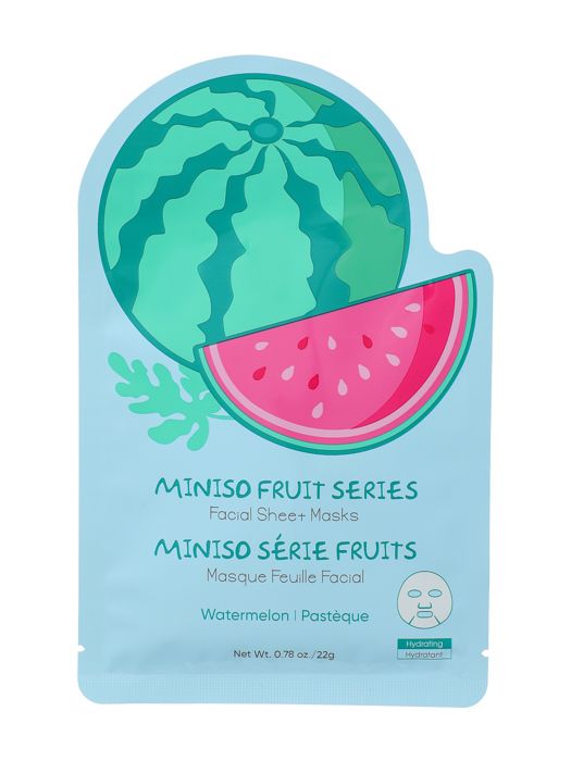 Masques en tissu Fruit Series (pastèque)