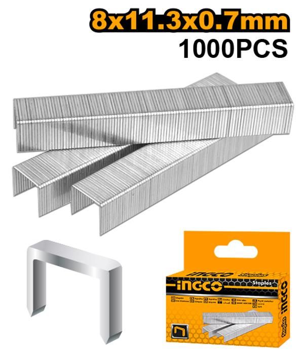 BOITE AGRAFES 1000PCS 8MM/0.7MM (HSG1403)
