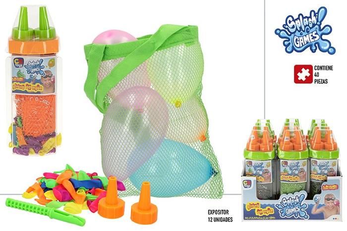 ENSEMBLE DE JEU DE 40 BALLONS À EAU – DISP 12