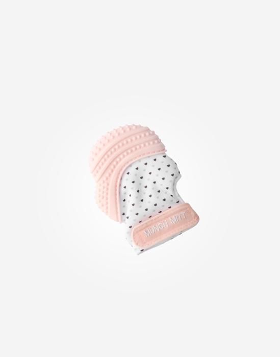 Gant de dentition Mouthie Mitten Rose