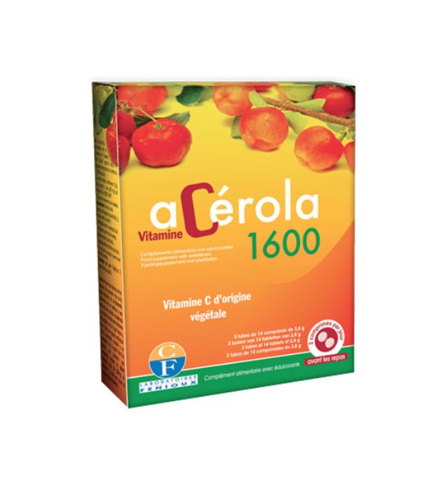 Non spécifié - Acérola 1600 - Vitamine C / Énergie - 14 comprimés