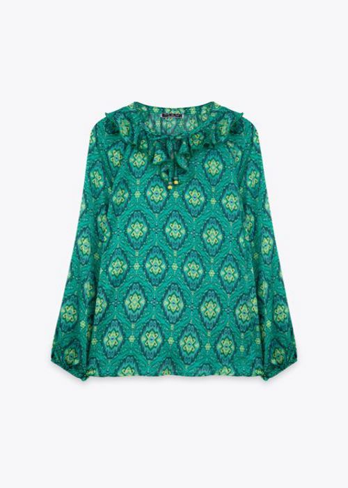 BLOUSE A VOLANTS