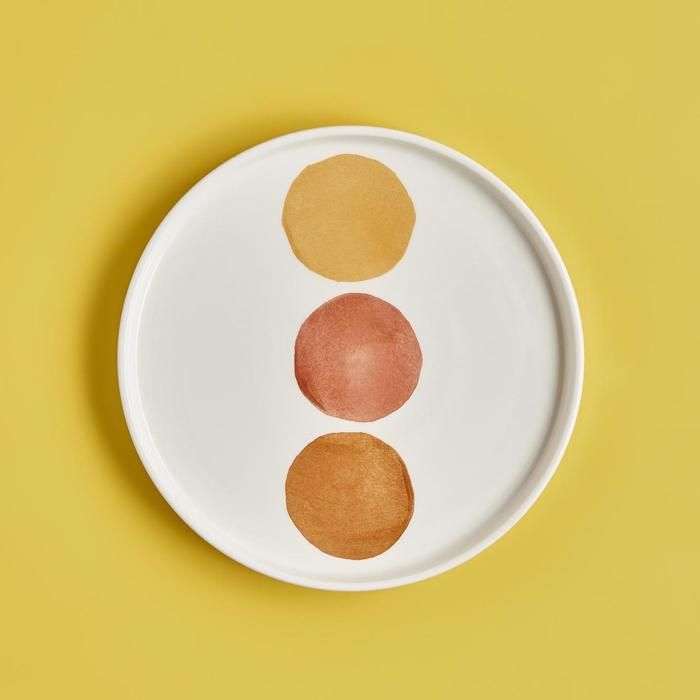 Assiette à Gâteau en Céramique Cercles (19 cm)