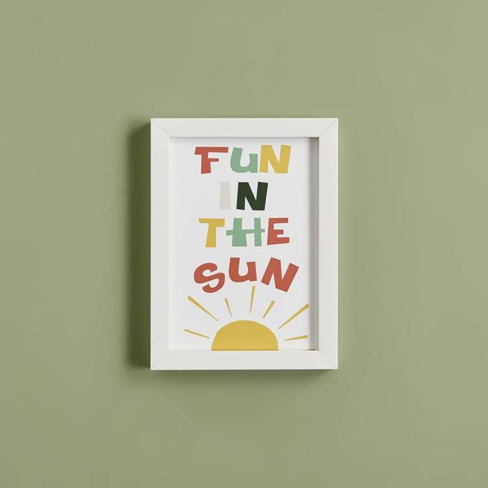 Fun in The Sun Cadre Blanc (23x17 cm)