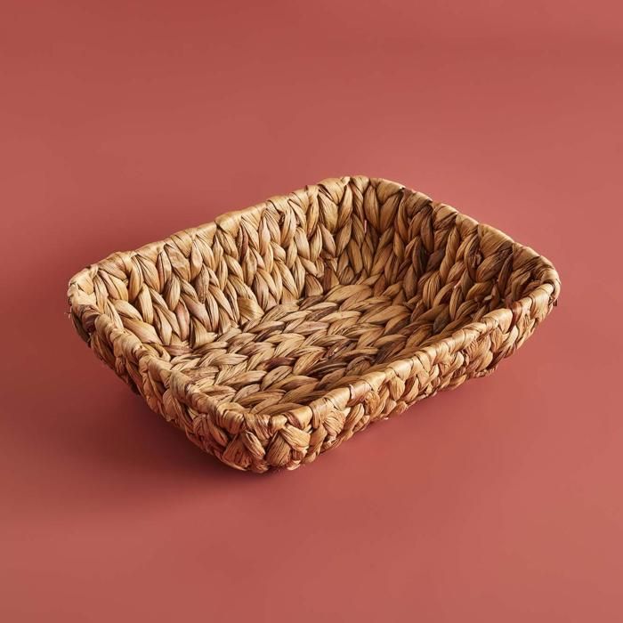 Panier de pain rectangulaire pâle (32x23 cm)
