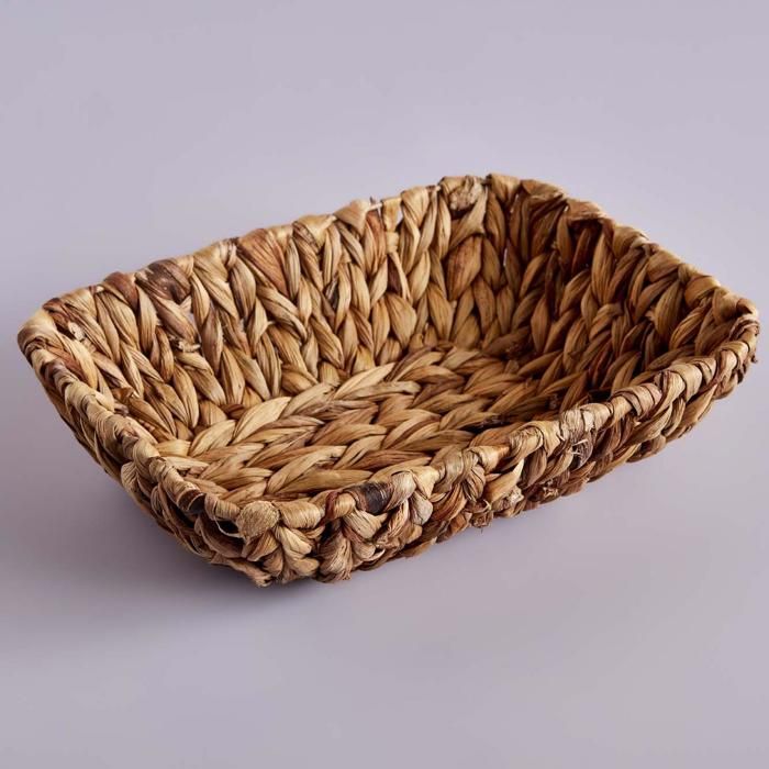 Panier à pain rectangulaire pâle (27x19 cm)